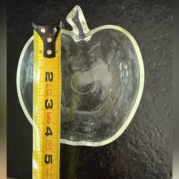 Vintage Clear Glass Apple-Shaped Bowls – Set of 4 🍏 - Picture 2 of 3